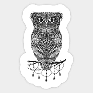 Owl with Jewelry Sticker